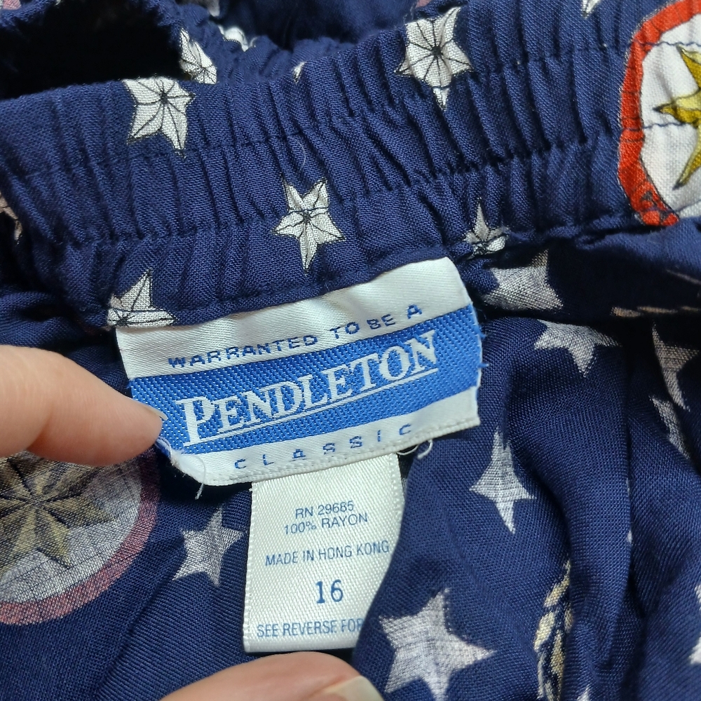 Vintage Pendleton Nautical Button Front Maxi Skir… - image 6